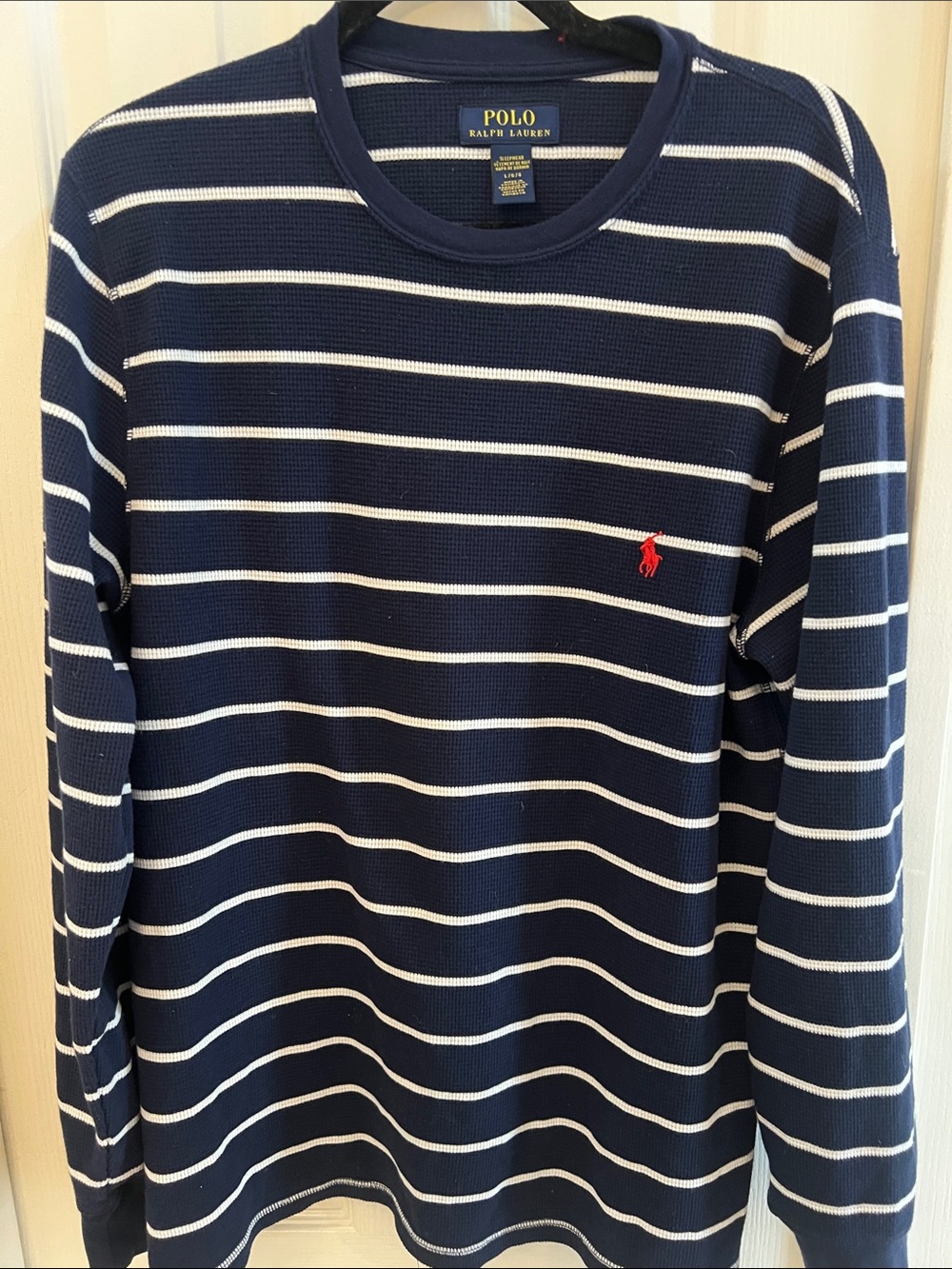 Polo by Ralph Lauren Navy & White Striped crew neck